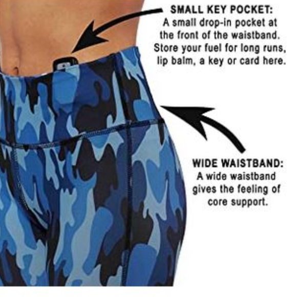 Camouflage Yoga  leggings V shaped back - Picture 6 of 6